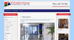 Desktop Screenshot of inmobiliariavillahermosa.com